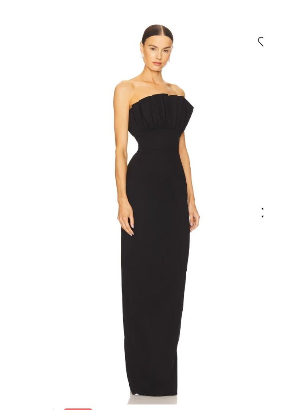 Sau Lee Noah Gown Strapless Black NWOT - size 4